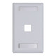 Station ID Faceplate with 1 Port for EZ®/HD Style in Single Gang - White, Single - IC107S01WH Station ID Faceplate with 1 Port for EZ®/HD Style in Single Gang - White, Single - IC107S01WH
